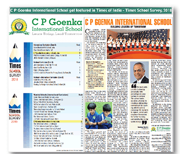 Ranked Amongst the Top 10 Schools in Mumbai as per Times School Survey 